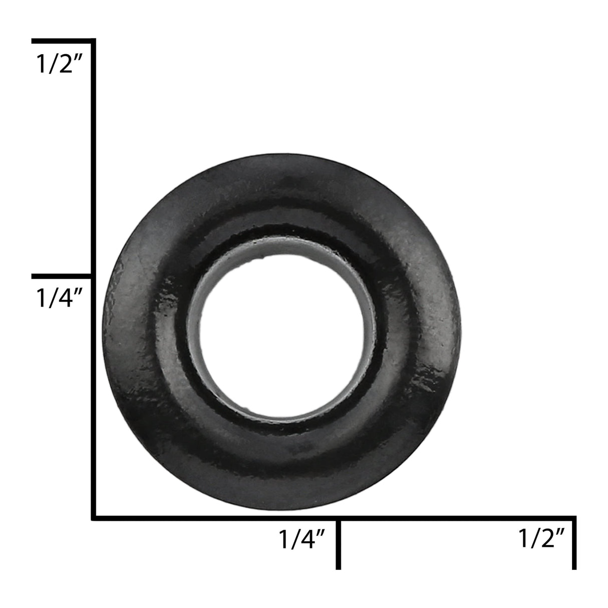 Ohio Travel Bag Fasteners 7/32" Black, Eyelet, Aluminum - 12 pk, #A-348-BLK A-348-BLK