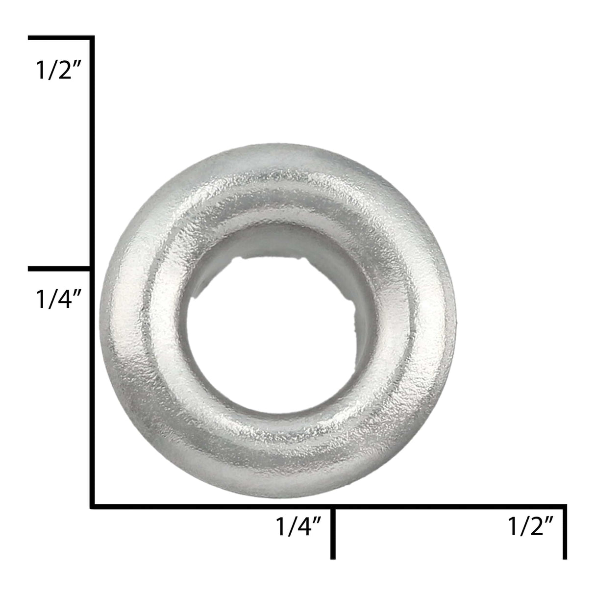 Ohio Travel Bag Fasteners 7/32" Nickel, Eyelet, Solid Brass - 12 pk, #A-348-SBN A-348-SBN