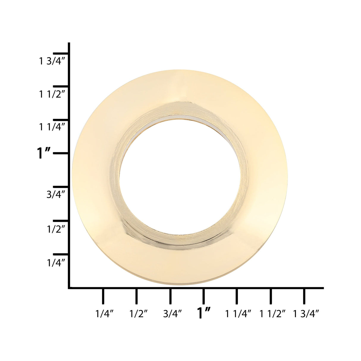 Ohio Travel Bag Fasteners 7/8" Gold, Screw Together Eyelet, Solid Brass, #P-2459-GOLD P-2459-GOLD