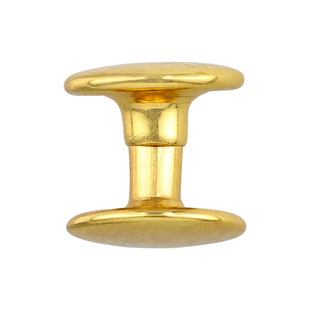 Ohio Travel Bag Fasteners 7mm Gold, Double Cap Jiffy Rivets, Steel, #A-312-GOLD A-312-GOLD