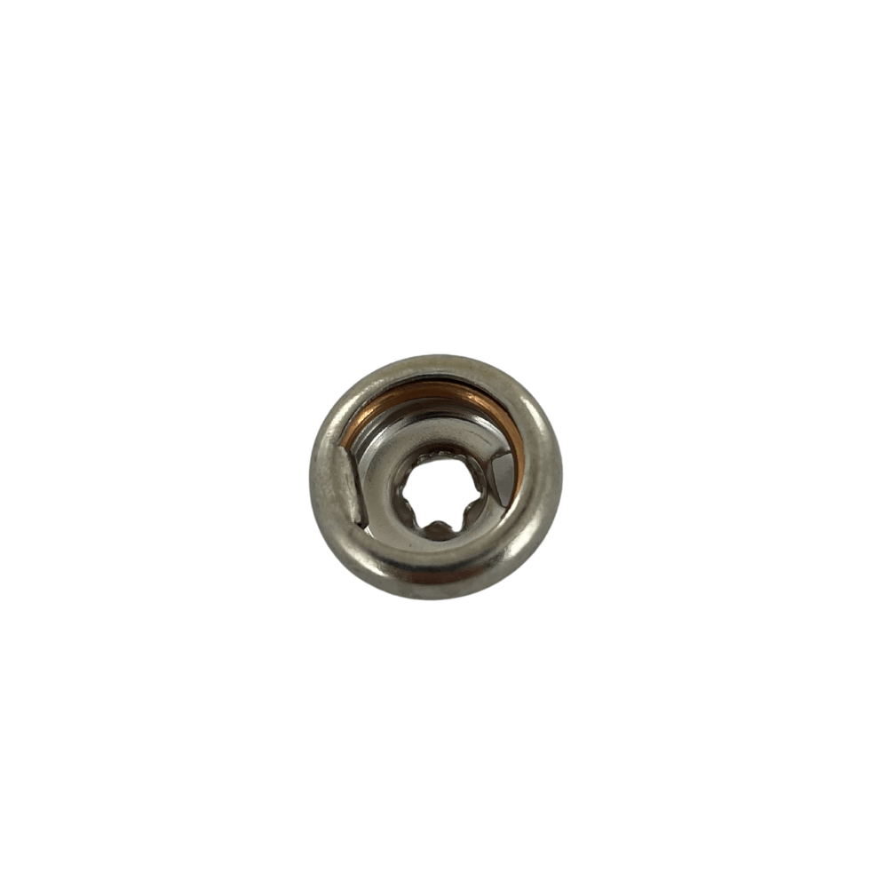 Ohio Travel Bag Fasteners 9/16" Nickel, Lift the Spot Socket, Solid Brass, #19201 19201