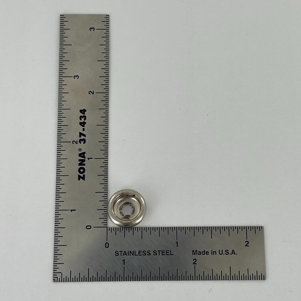 Ohio Travel Bag Fasteners 9/16" Nickel, Lift the Spot Socket, Solid Brass, #19201 19201