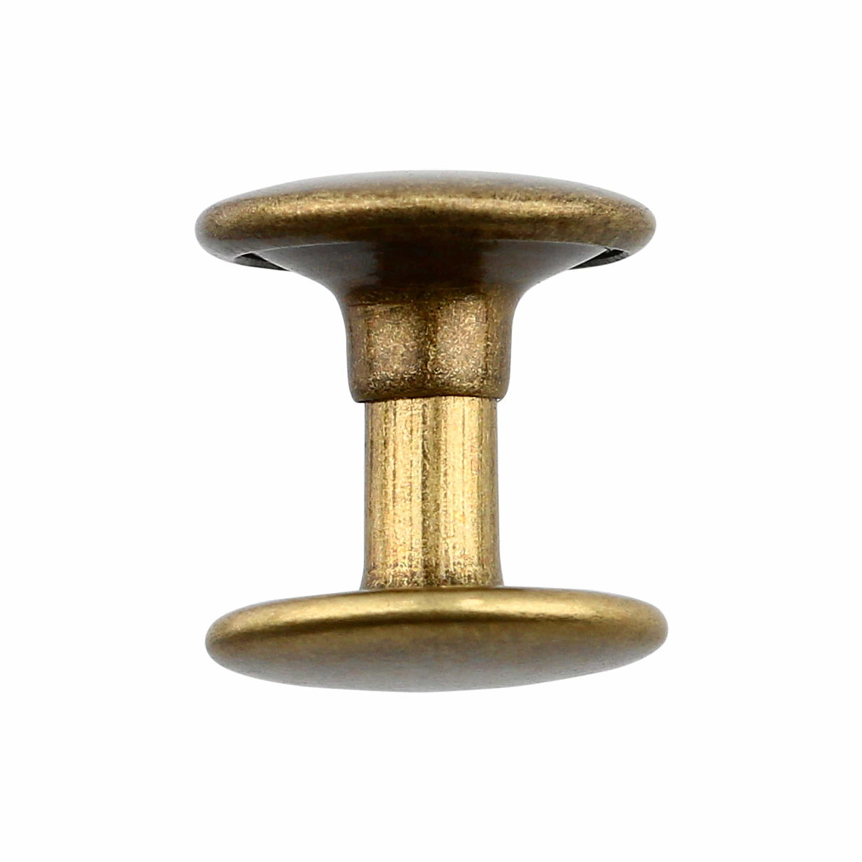 Ohio Travel Bag Fasteners 9mm Antique Brass, Double Cap Jiffy Rivets, Steel, #A-311-ANTB A-311-ANTB