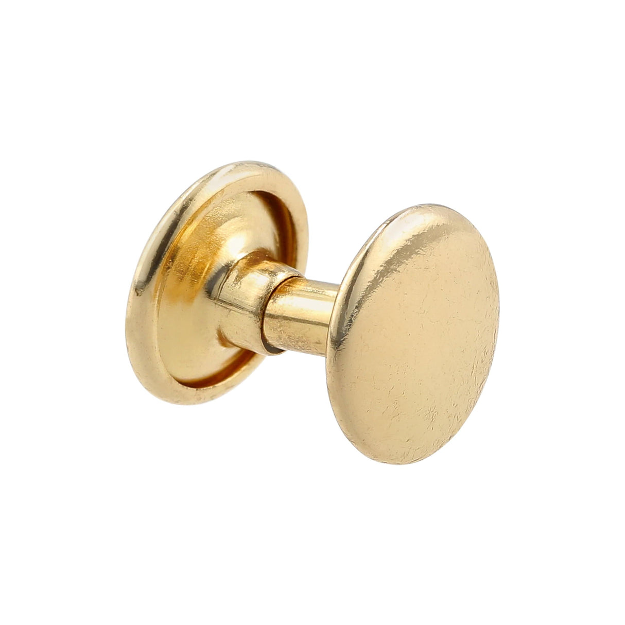 Ohio Travel Bag Fasteners 9mm Gold, Double Cap Jiffy Rivets, Steel, #A-311-GOLD A-311-GOLD