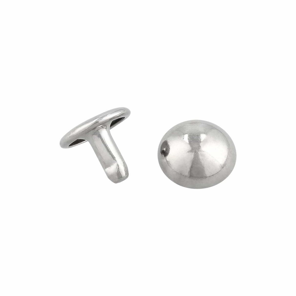 Ohio Travel Bag Fasteners 9mm Nickel, Double Cap Domed Rivet, Steel - 12 pk, #A-409-NP A-409-NP