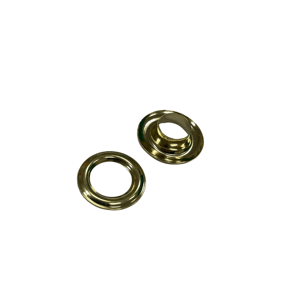 Ohio Travel Bag Fasteners Eyelet With Washer Solid Brass Gold, #P-2918-GOLD P-2918-GOLD