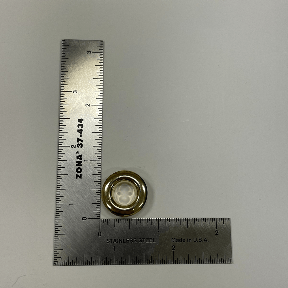 Ohio Travel Bag Fasteners Eyelet With Washer Solid Brass Gold, #P-2918-GOLD P-2918-GOLD