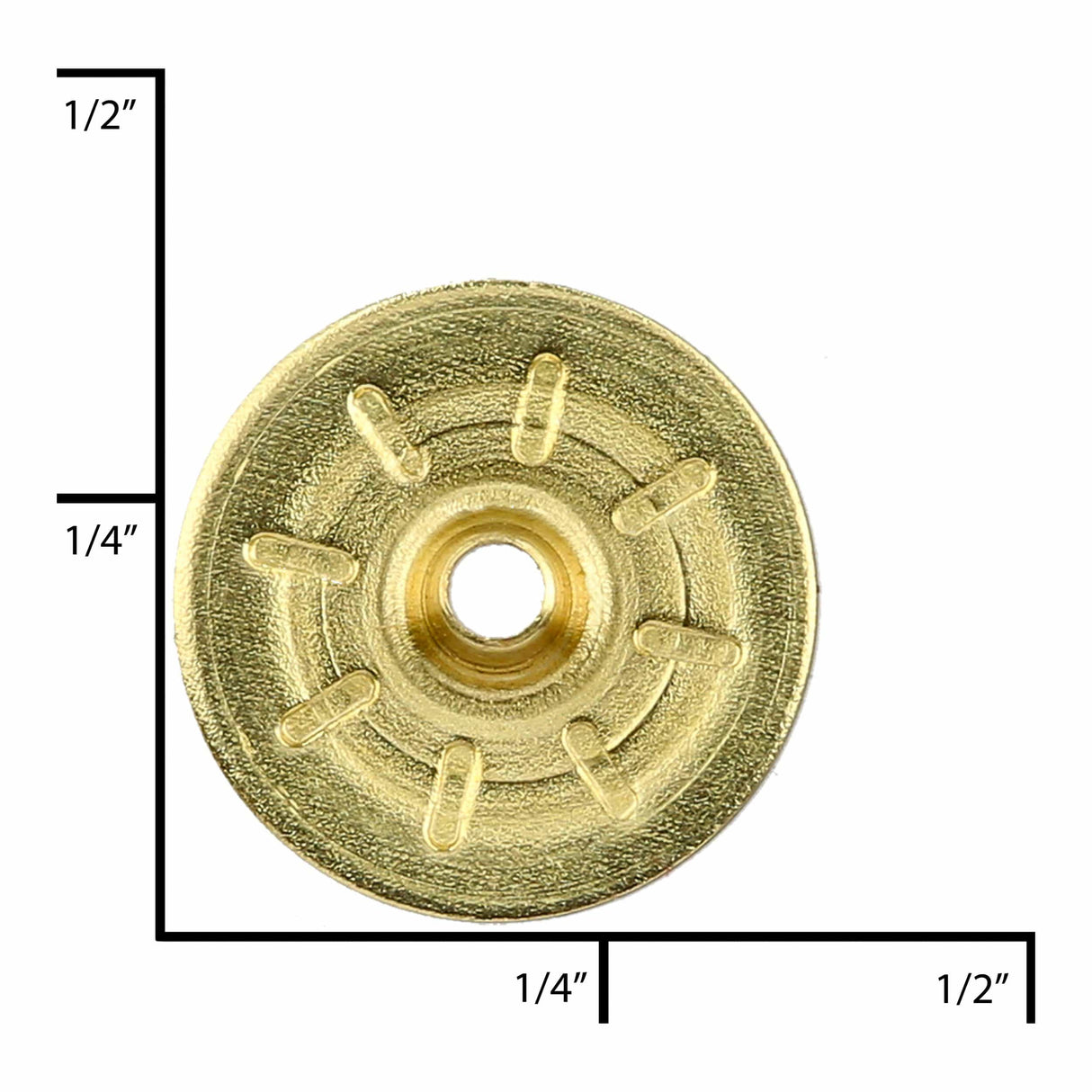 Ohio Travel Bag Fasteners Ligne 2 Brass, Parallel Spring Snap Washer, Solid Brass, #2377-SB 2377-SB