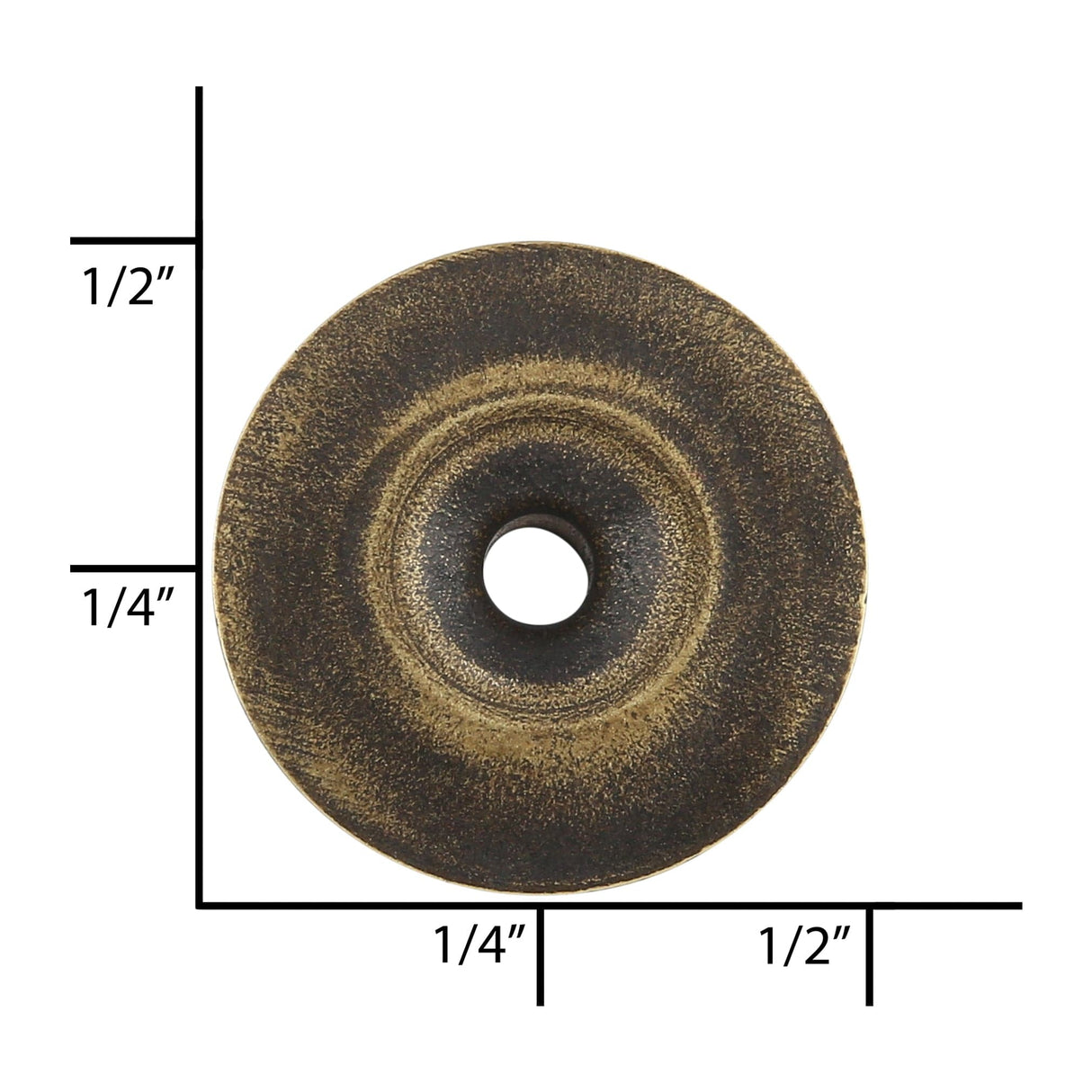 Ohio Travel Bag Fasteners Ligne 20 Antique Brass, Dot Baby Durable Post, Solid Brass, #12404-ANTB 12404-ANTB