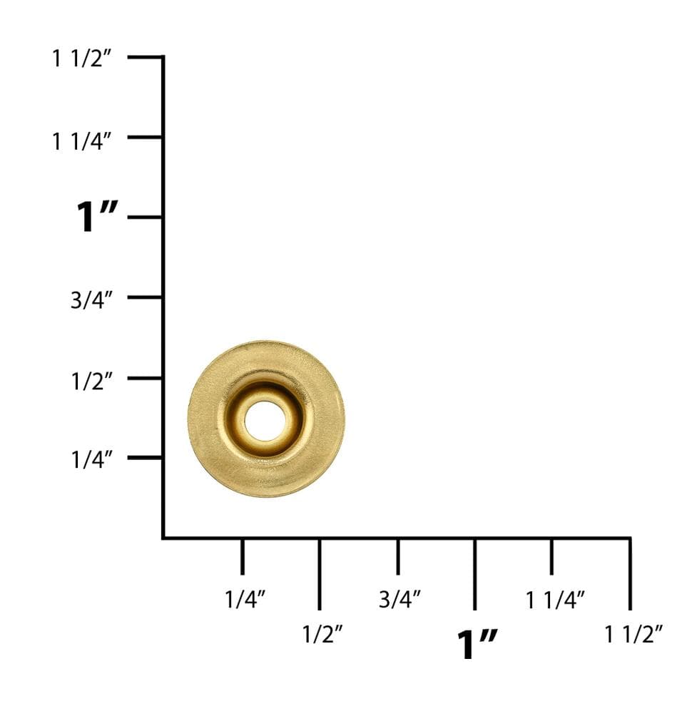 Ohio Travel Bag Fasteners Ligne 20 Brass, Dot Baby Durable Stud, Solid Brass, #12303-SB 12303-SB
