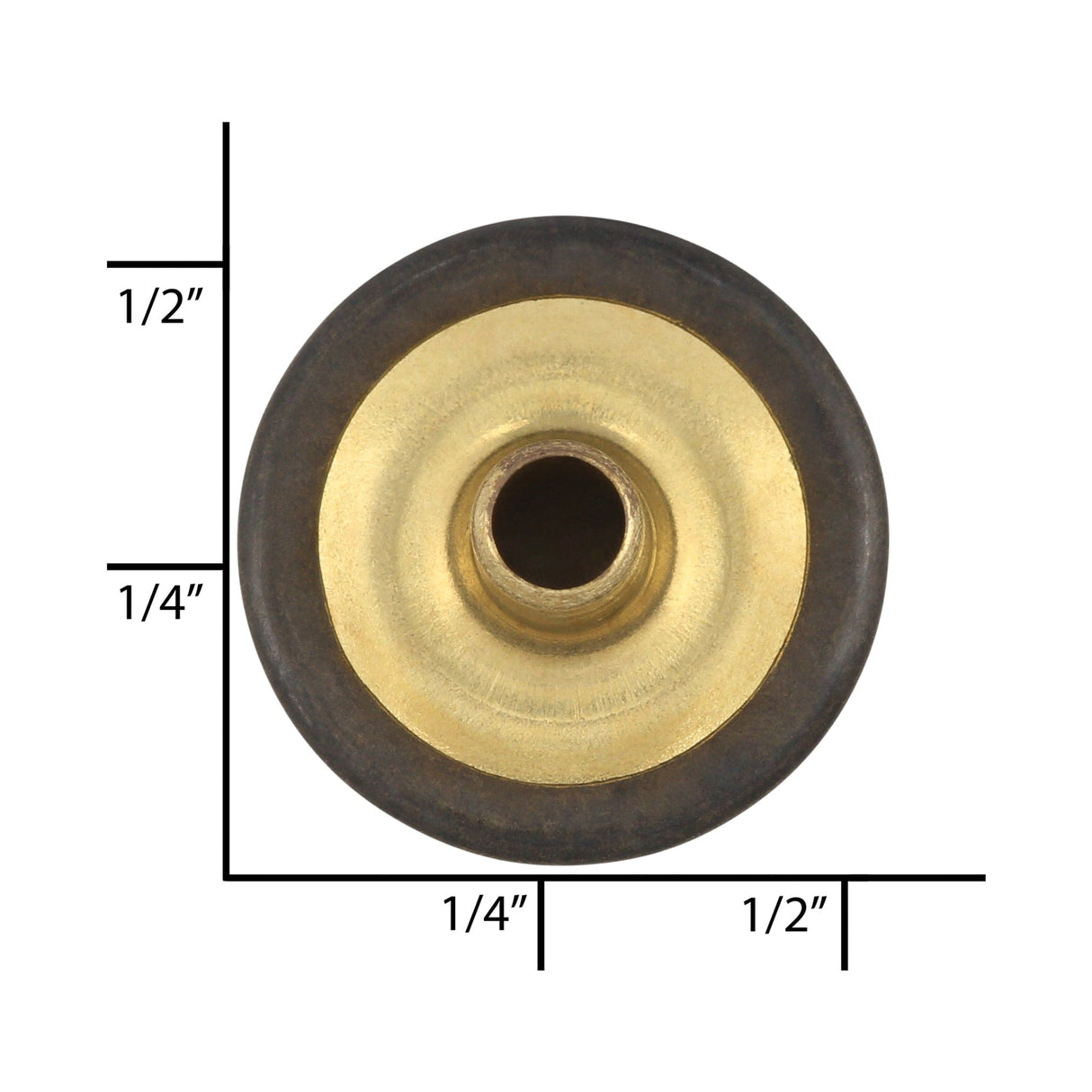Ohio Travel Bag Fasteners Ligne 24 Antique Brass, Regular Durable Cap, Solid Brass, #10128-ANTB 10128-ANTB