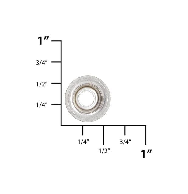 Ohio Travel Bag Fasteners Ligne 24 Antique Nickel, Stud, Solid Brass, #10370-ANTN 10370-ANTN