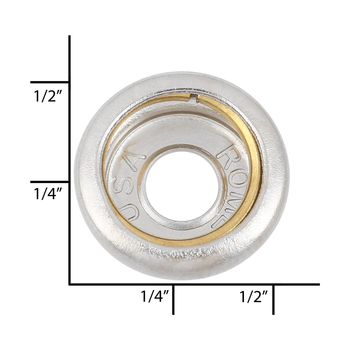 Ohio Travel Bag Fasteners Ligne 24 Nickel, Socket, Steel, #A-333-NP A-333-NP