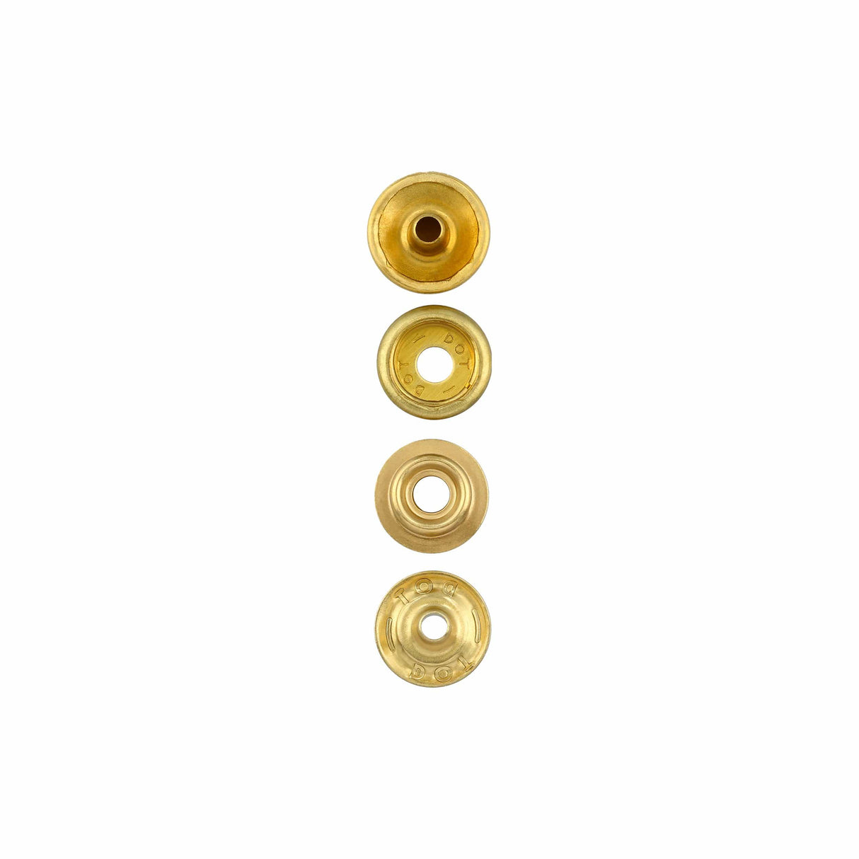 Ohio Travel Bag Fasteners Ligne 24 Snap Set Solid Brass(Pack of 10 Sets Complete), #WF-036-SB WF-036-SB