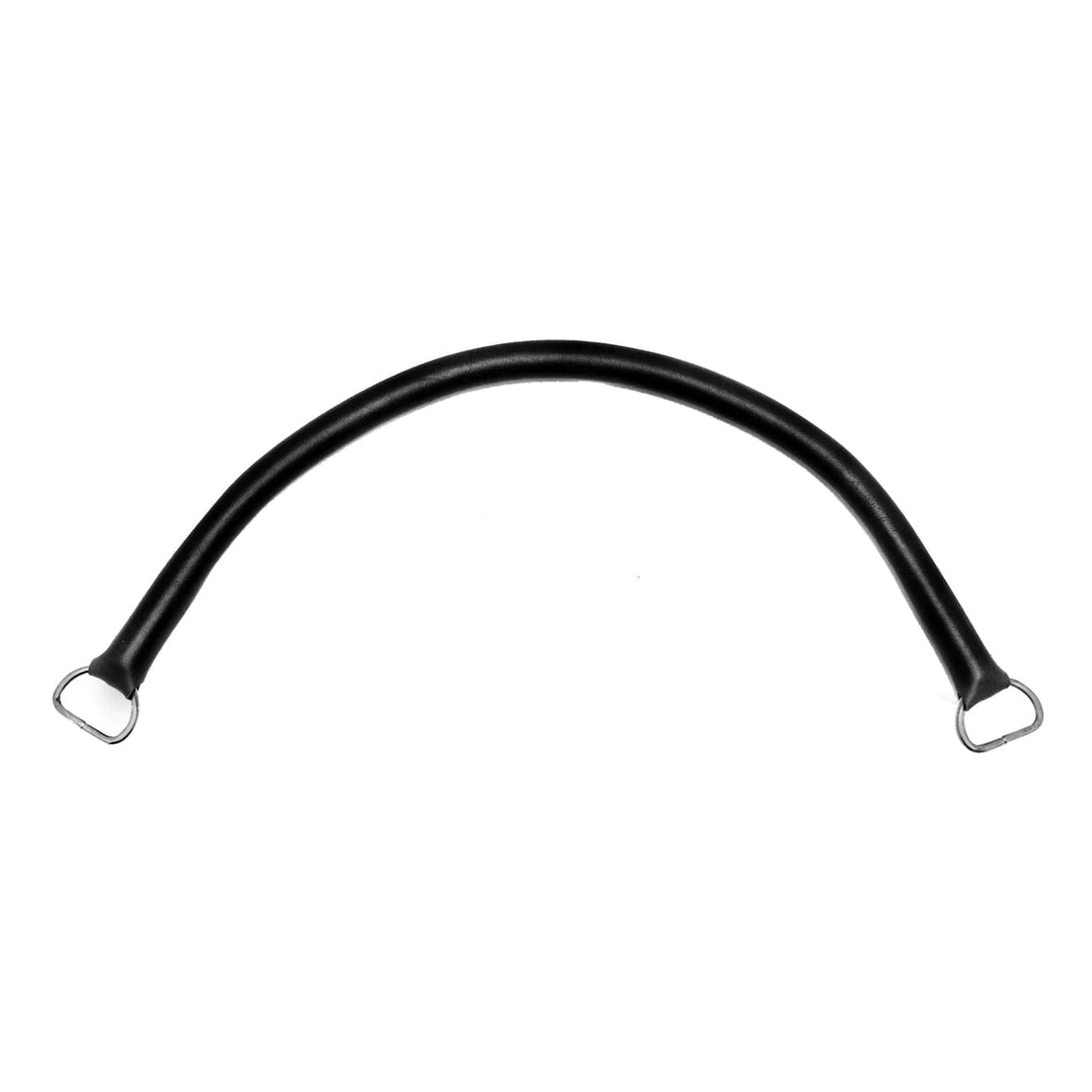 18" Black, Purse Handle with Brass Hardware, Leather