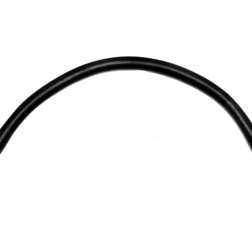 18" Black, Purse Handle with Brass Hardware, Leather