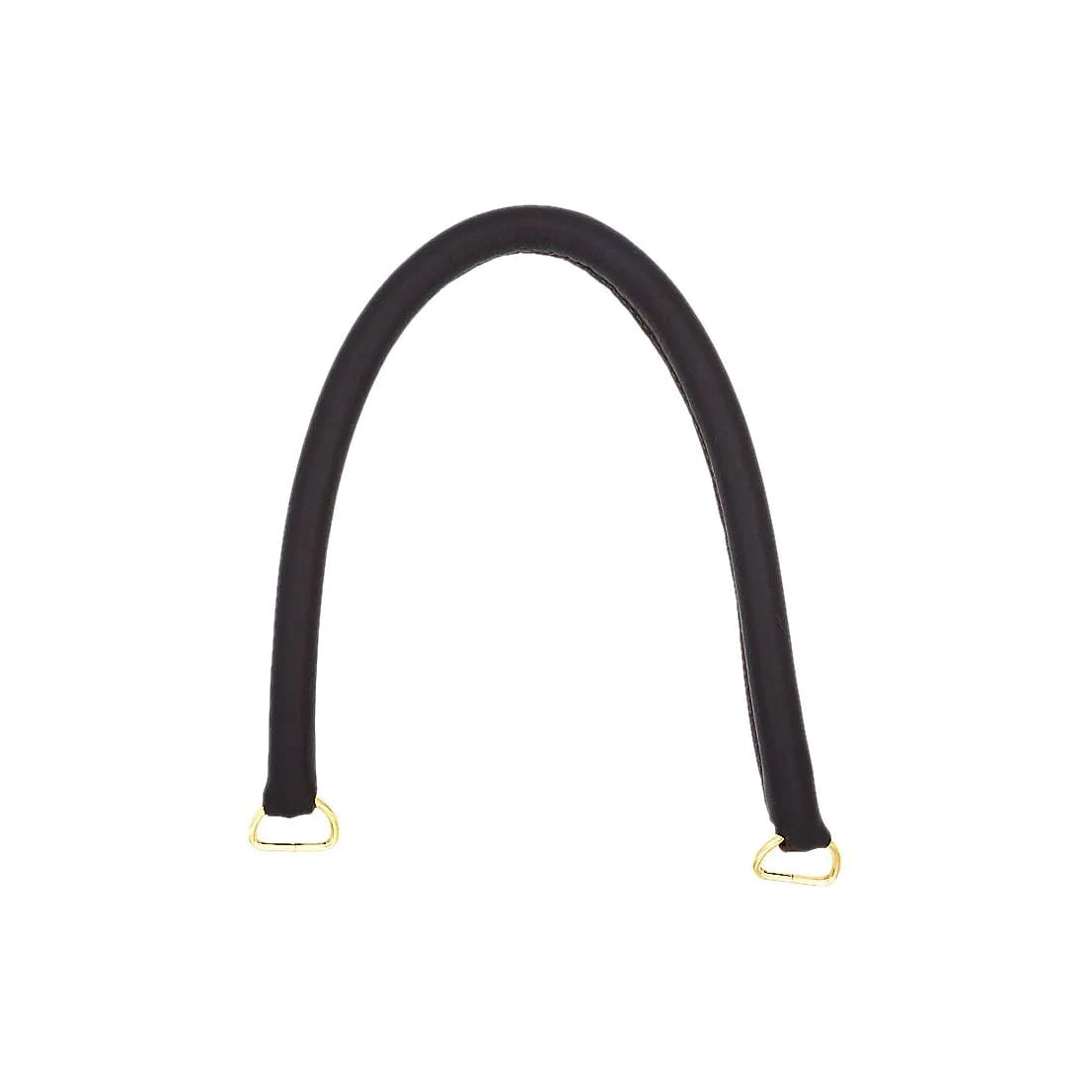 18" Brown, Purse Handle with Brass Hardware, Leather
