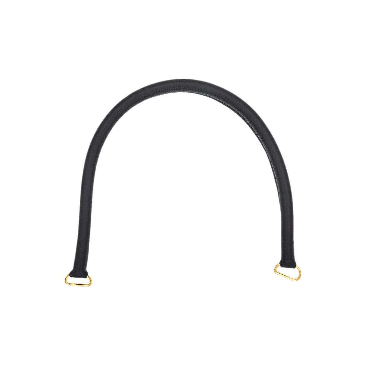 22" Black, Purse Handle with Brass Hardware, Leather, #340-22-BLK