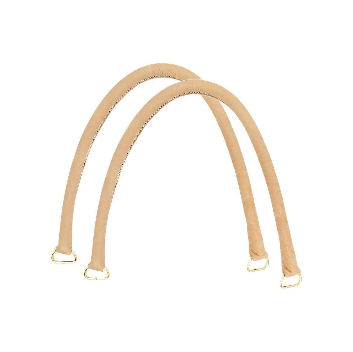 22" Natural Russet, Purse Handle with Brass Hardware, Leather