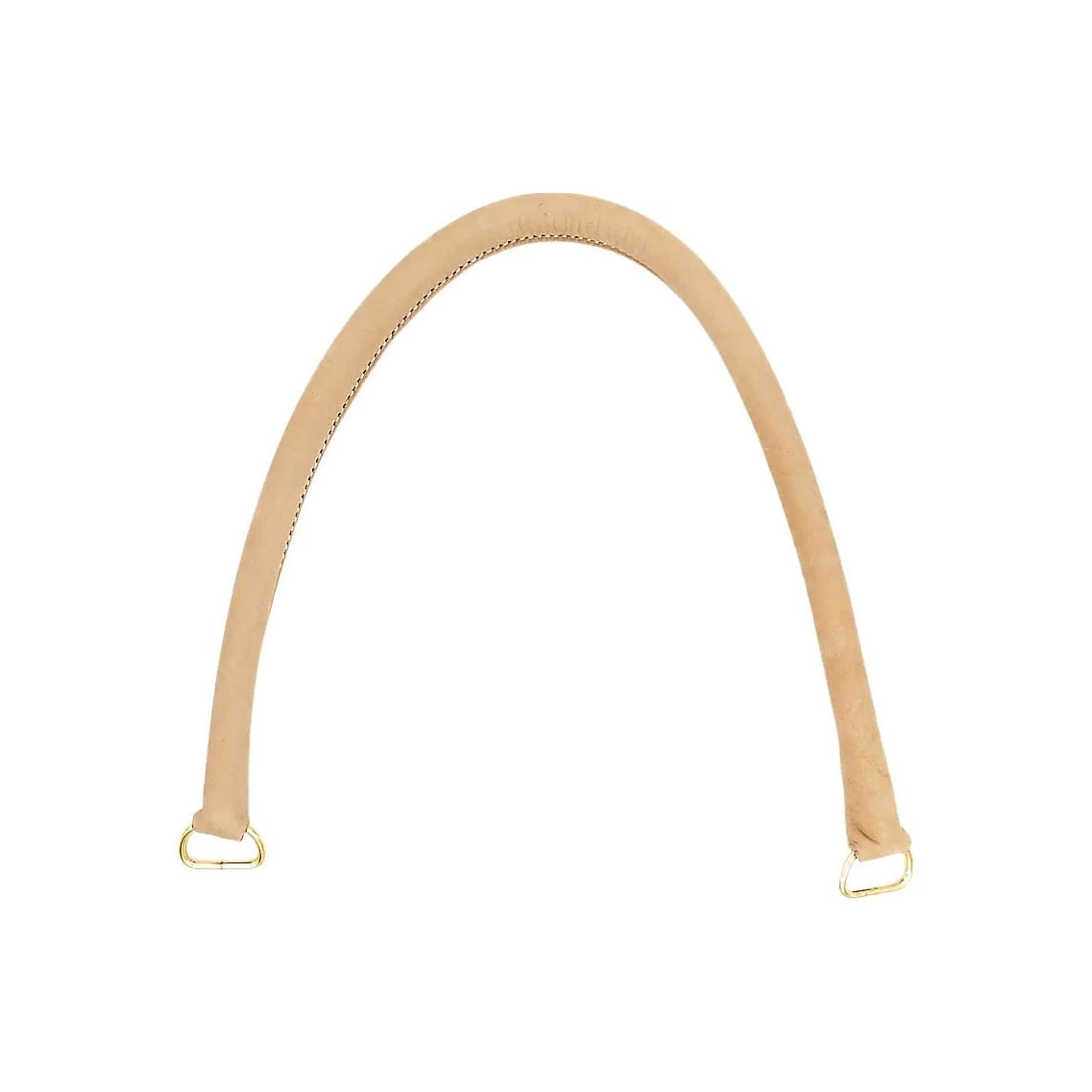 22" Natural Russet, Purse Handle with Brass Hardware, Leather