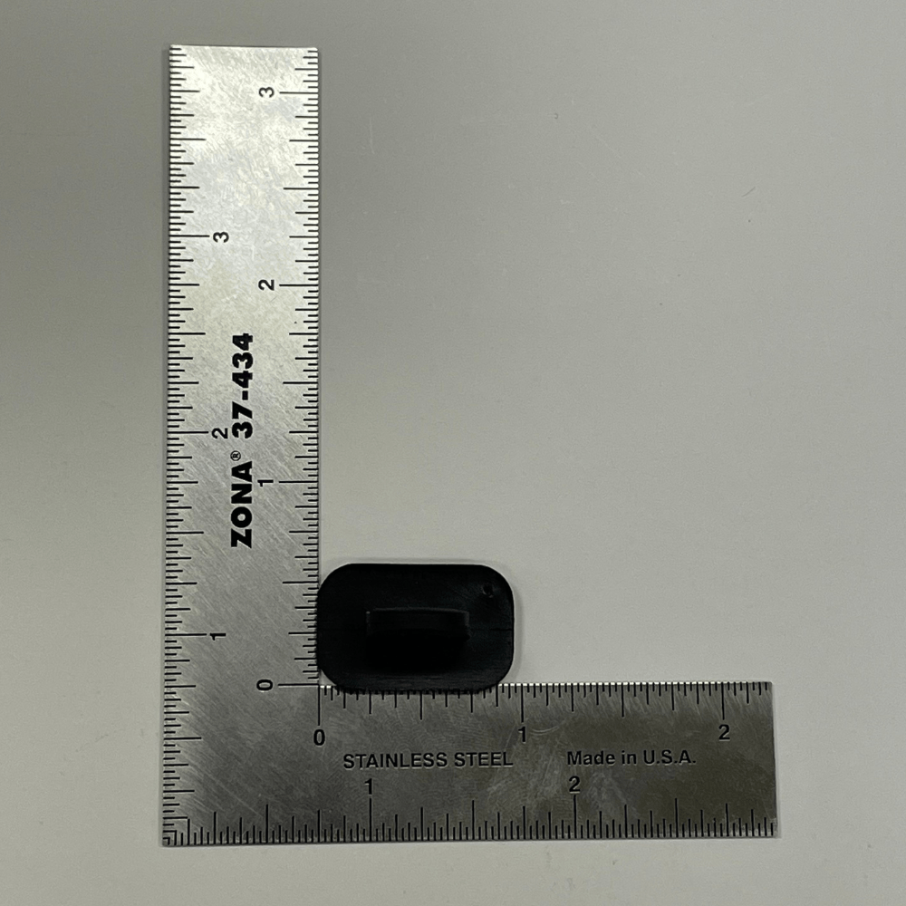 Ohio Travel Bag Handles 4" Black, Post Style Handle, Plastic, #L-3822 L-3822