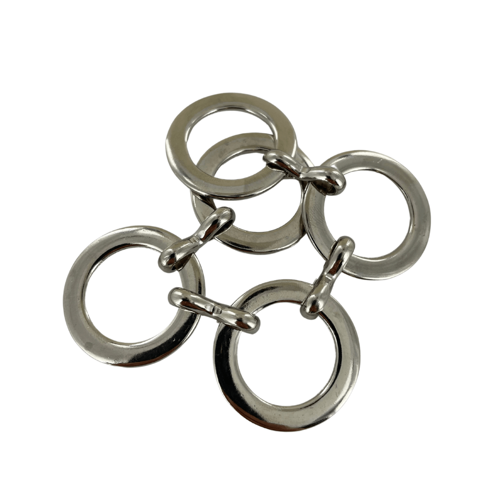 Ohio Travel Bag Handles 6 1/2" Nickel, Chain Handle Loop, Steel, #P-3034-NIC P-3034-NIC