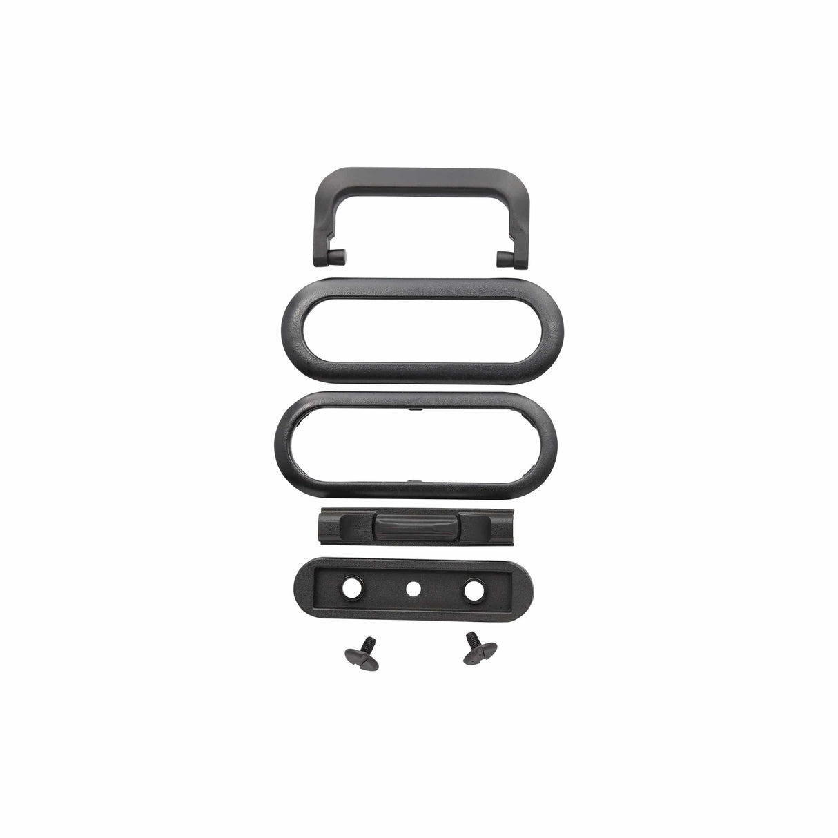 Ohio Travel Bag Handles 6" Black, Plastic Handle with Grommet, Plastic, #L-3823 L-3823