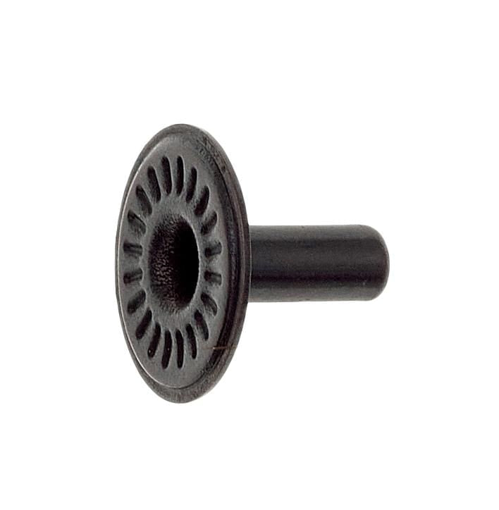 Ohio Travel Bag Ligne 2 1/4" Black, Post, Solid Brass, #2375-BLK 2375-BLK