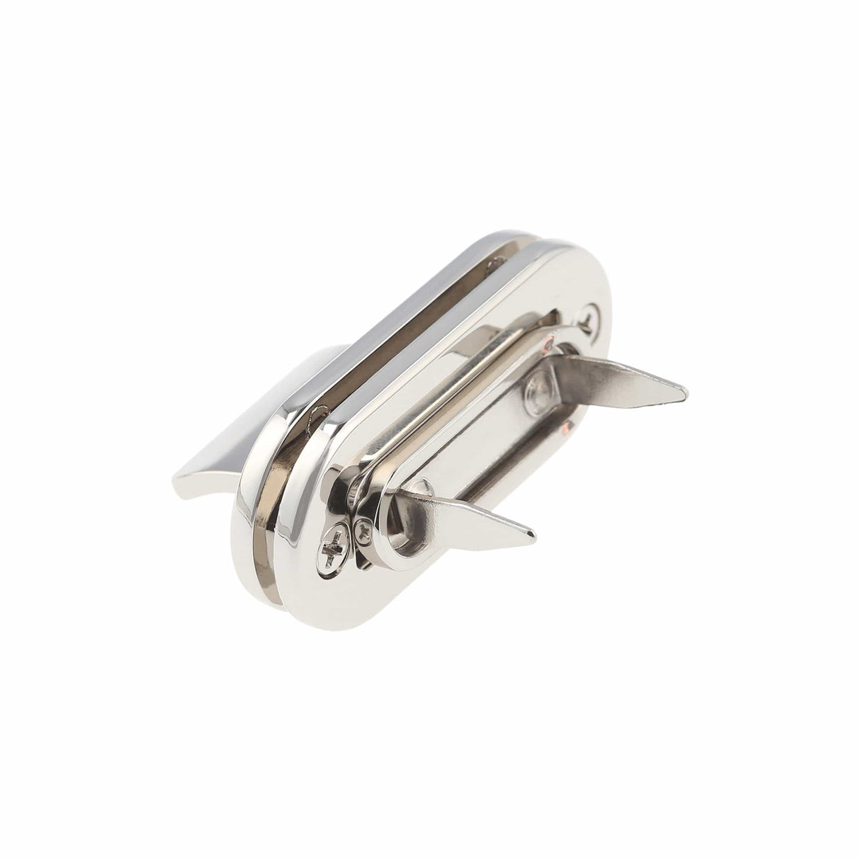 Ohio Travel Bag Locks & Closures 1 1/2" Shiny Nickel, Drop Lock, Zinc Alloy, #P-2616-NIC P-2616-NIC