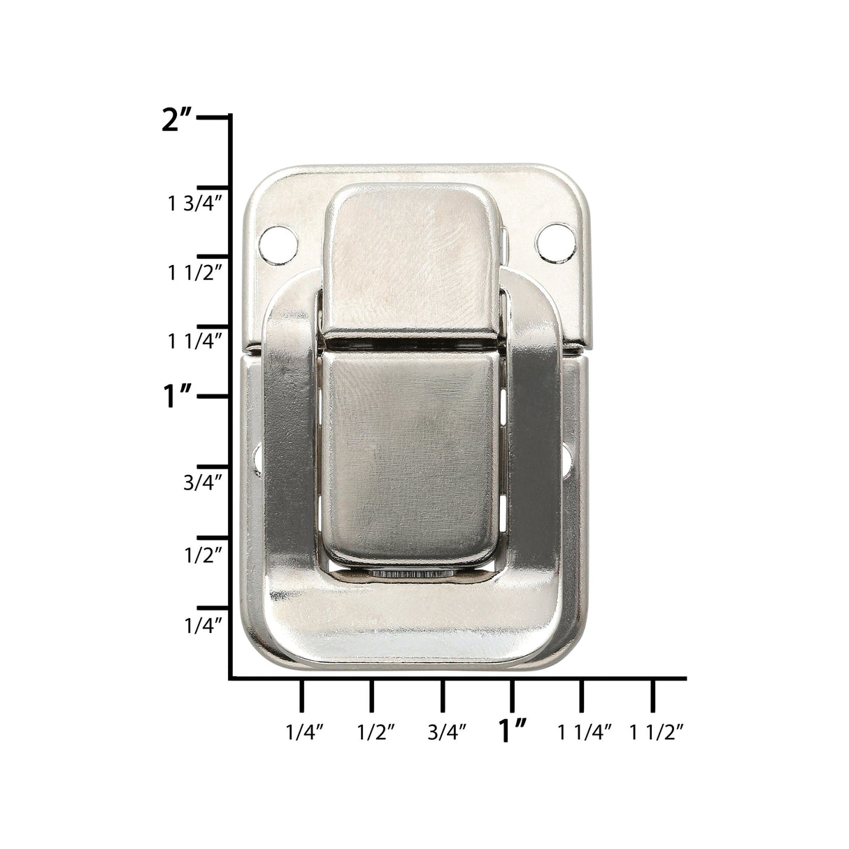 Ohio Travel Bag Locks & Closures 1 13/16" Nickel, Catch, Steel, #L-273-NP L-273-NP