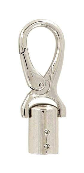 Ohio Travel Bag Locks & Closures 1/2" Nickel, Strap End With Snaphook, Steel, #P-3072-NIC P-3072-NIC