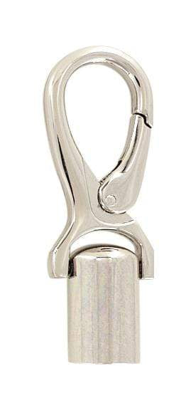 Ohio Travel Bag Locks & Closures 1/2" Nickel, Strap End With Snaphook, Steel, #P-3072-NIC P-3072-NIC