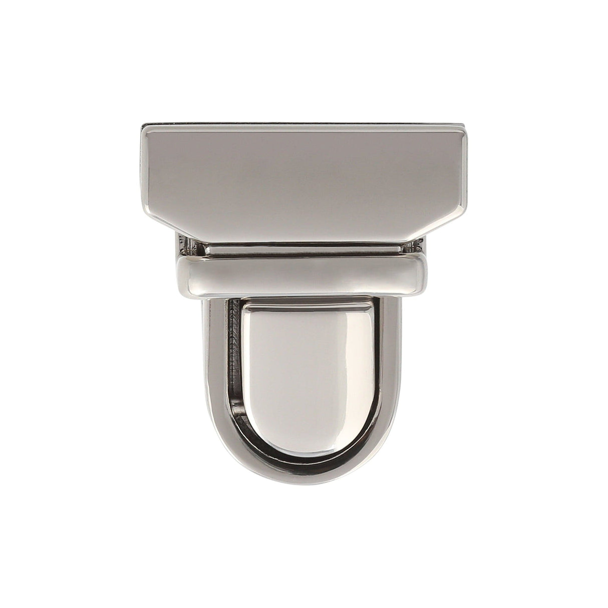 Ohio Travel Bag Locks & Closures 1 3/16" Shiny Nickel, Tuck Catch, Zinc Alloy, #L-3729-NIC L-3729-NIC