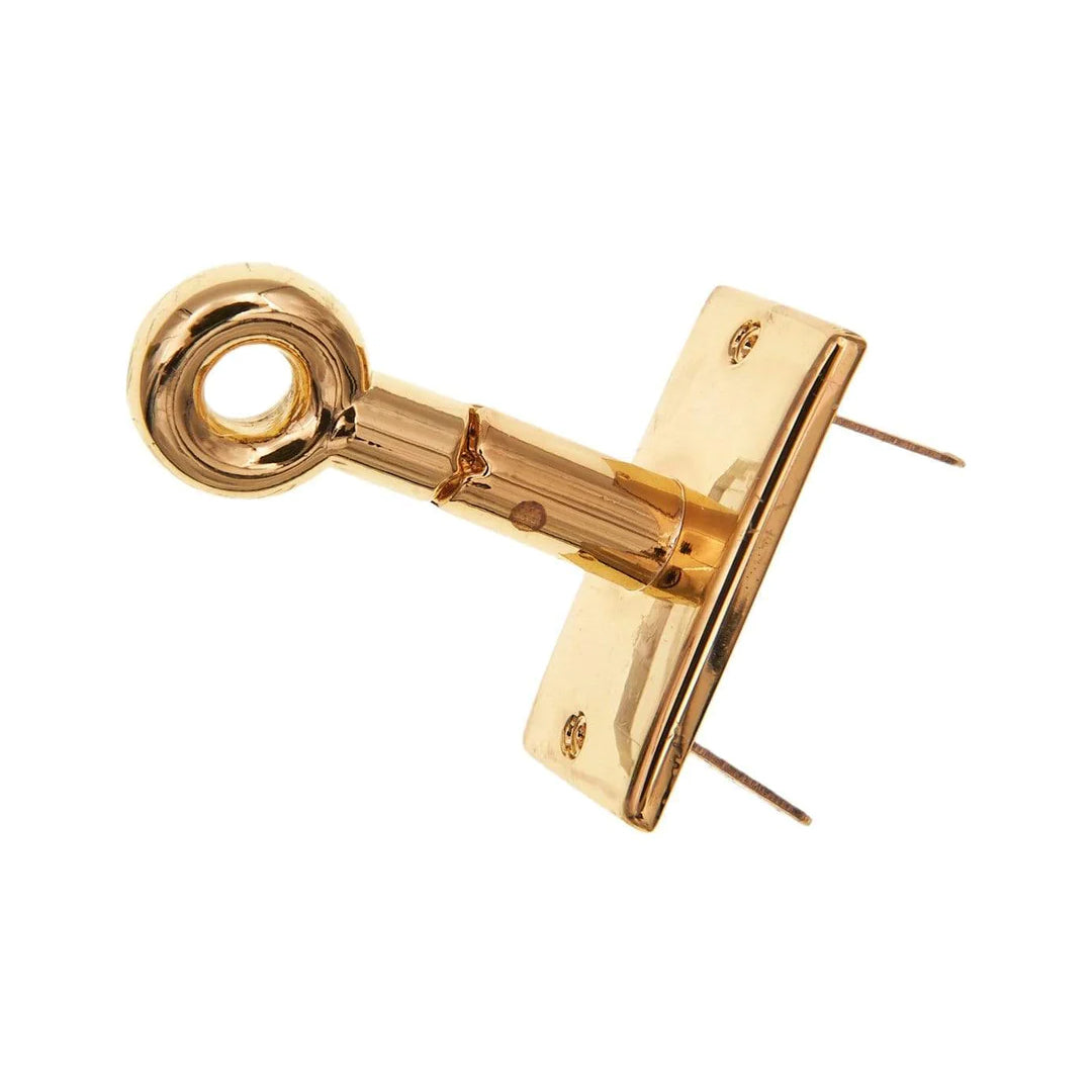 1 3/4" Shiny Gold, Triple Plate Turn Lock, Zinc Alloy