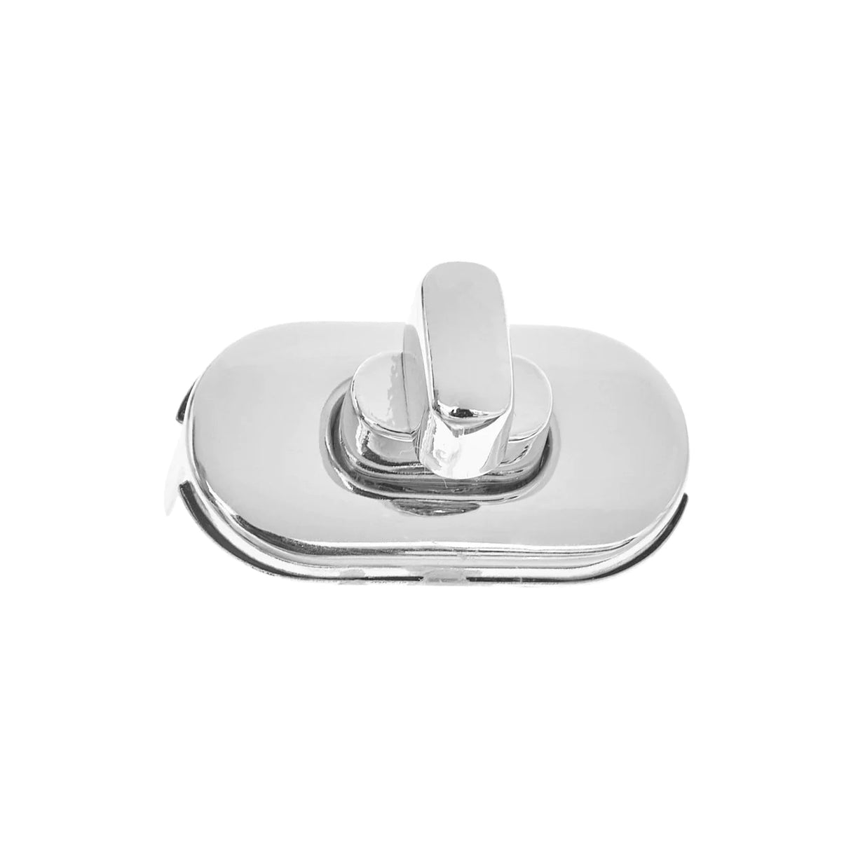 1 3/8" Shiny Nickel, Turn Lock Plate, Zinc Alloy