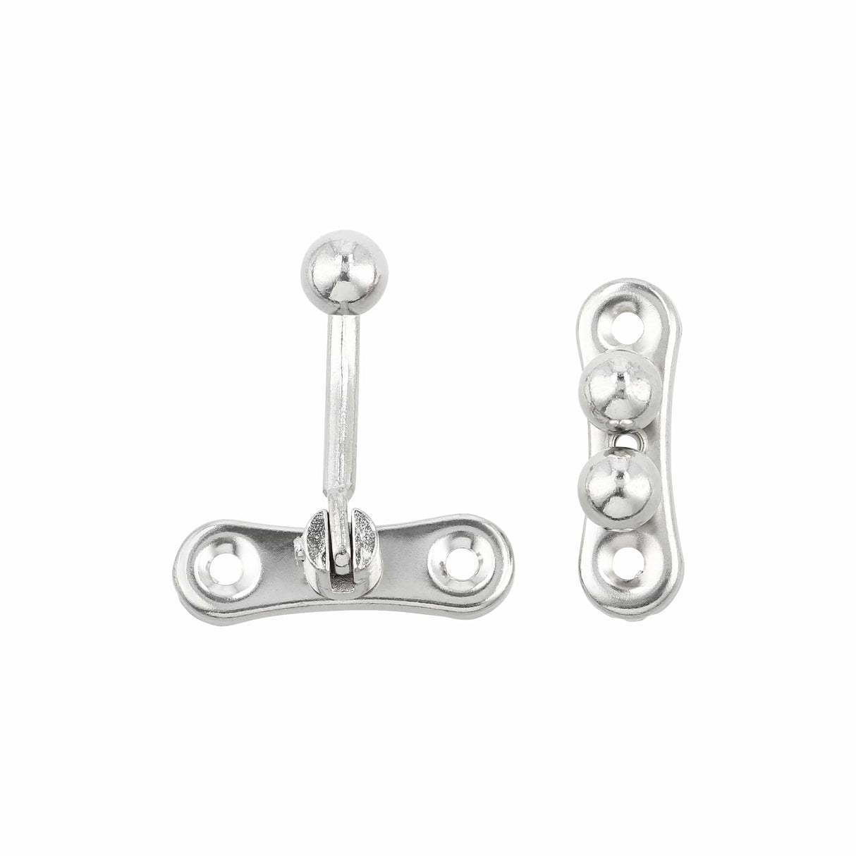 Ohio Travel Bag Locks & Closures 1 5/16" Nickel, Small 3-Ball Catch, Steel, #P-2437-NP P-2437-NP