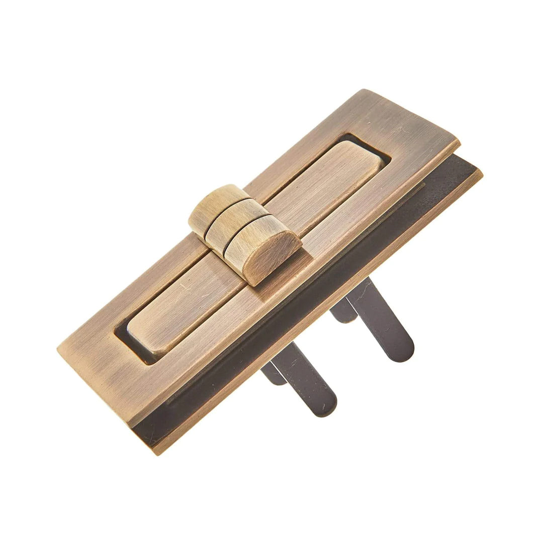 1 7/8" Antique Brass, Turn Lock, Zinc Alloy