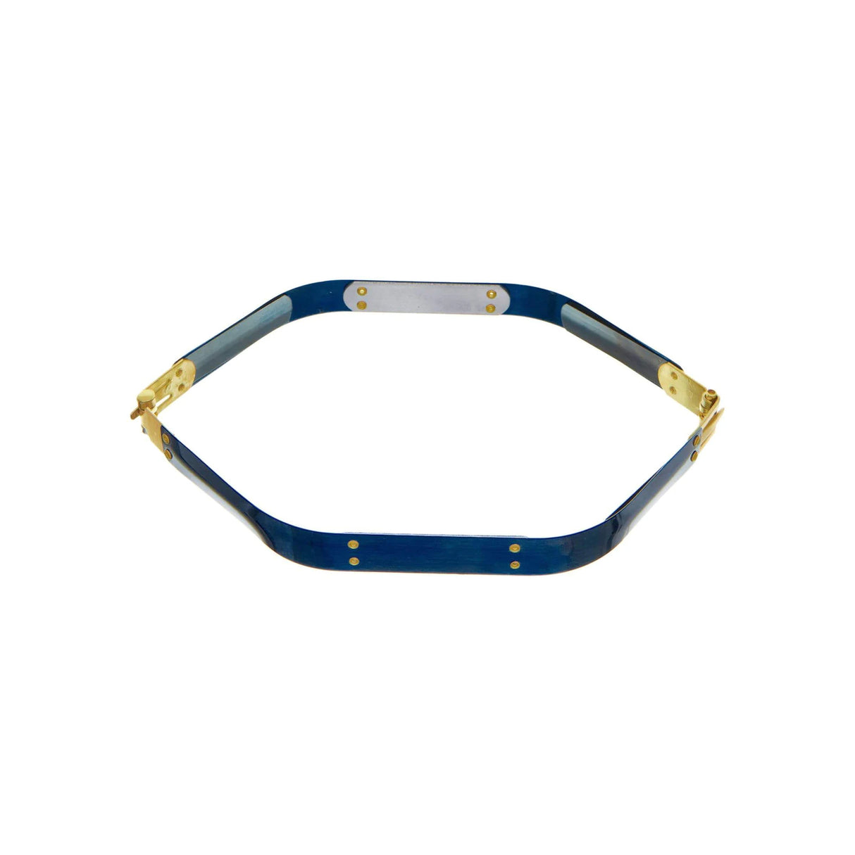 10" Facile Hexagonal Frame With Brass Hinges, Steel