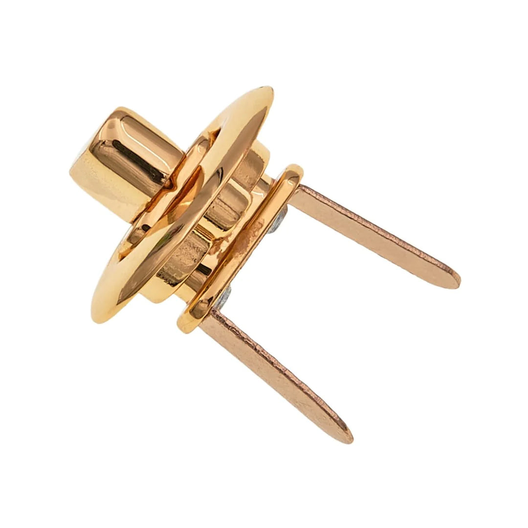 15/16" Gold, Turn Lock, Zinc Alloy