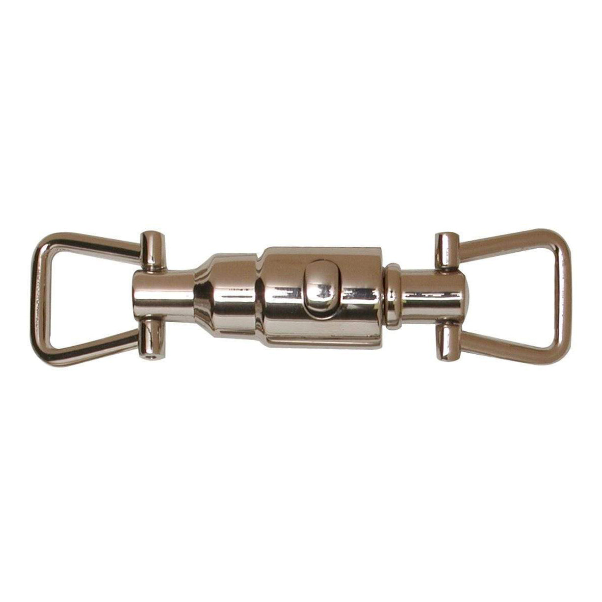 5/8" Shiny Nickel, Quick Release Pull Apart Double Ring, Zinc Alloy