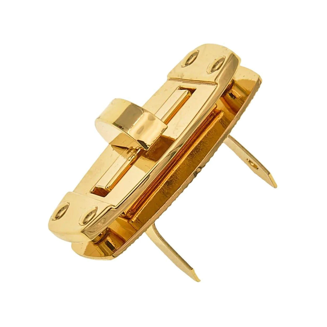 2" Shiny Gold, Turn Lock, Zinc Alloy