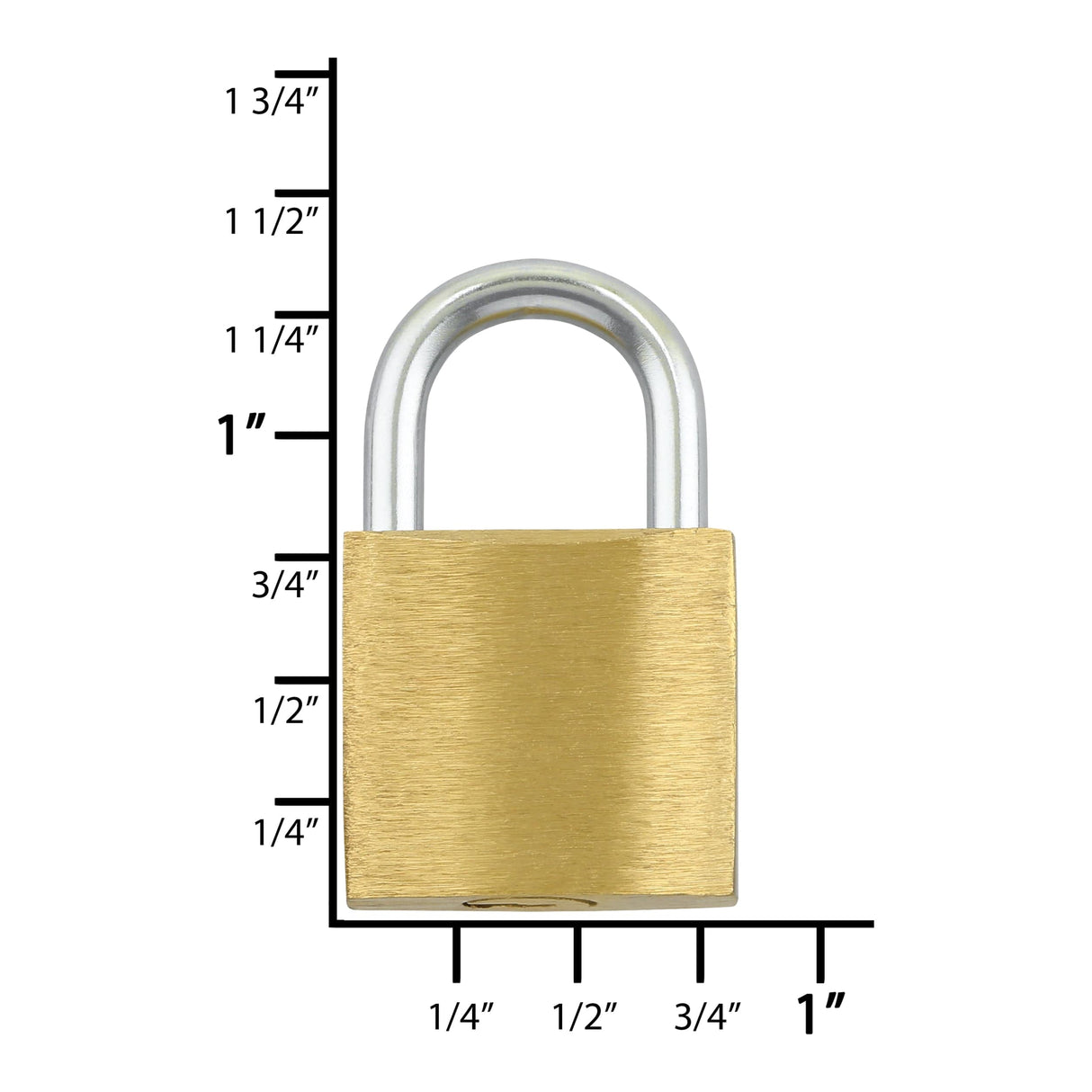 Ohio Travel Bag Locks & Closures 3/4" Brass, Padlock, Zinc Alloy, #L-1789-SB L-1789-SB