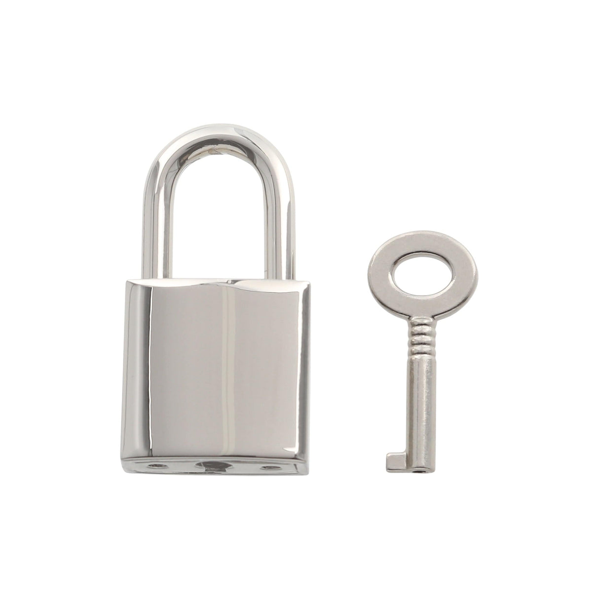 Ohio Travel Bag Locks & Closures 3/4" Shiny Nickel, Padlock, Zinc Alloy, #L-2845-NIC L-2845-NIC