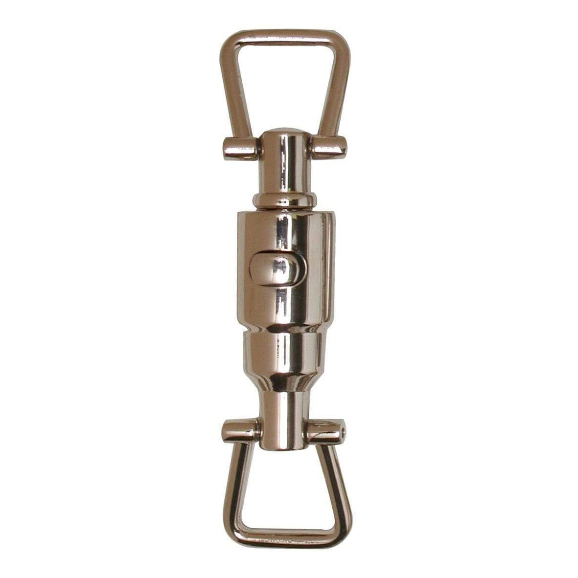 5/8" Shiny Nickel, Quick Release Pull Apart Double Ring, Zinc Alloy