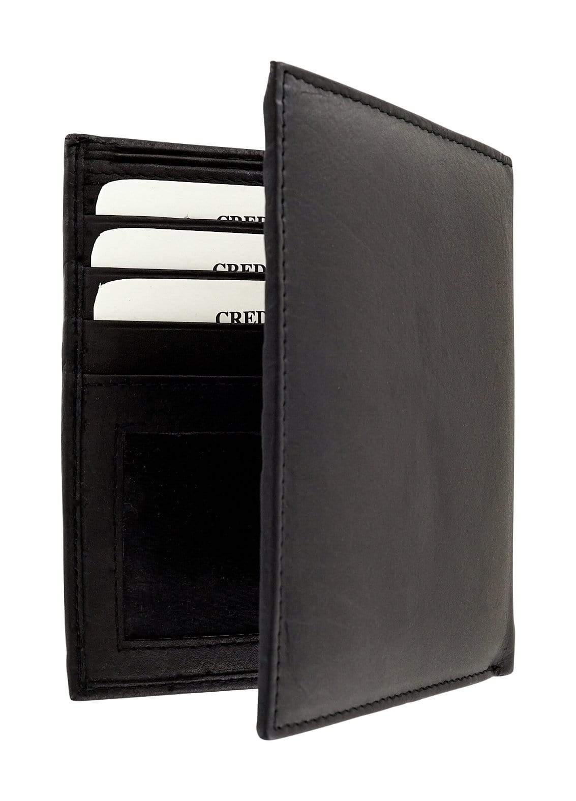 Ohio Travel Bag Novelty & Gift 4" Black, Hipster Wallet, Leather, #M-1659 M-1659