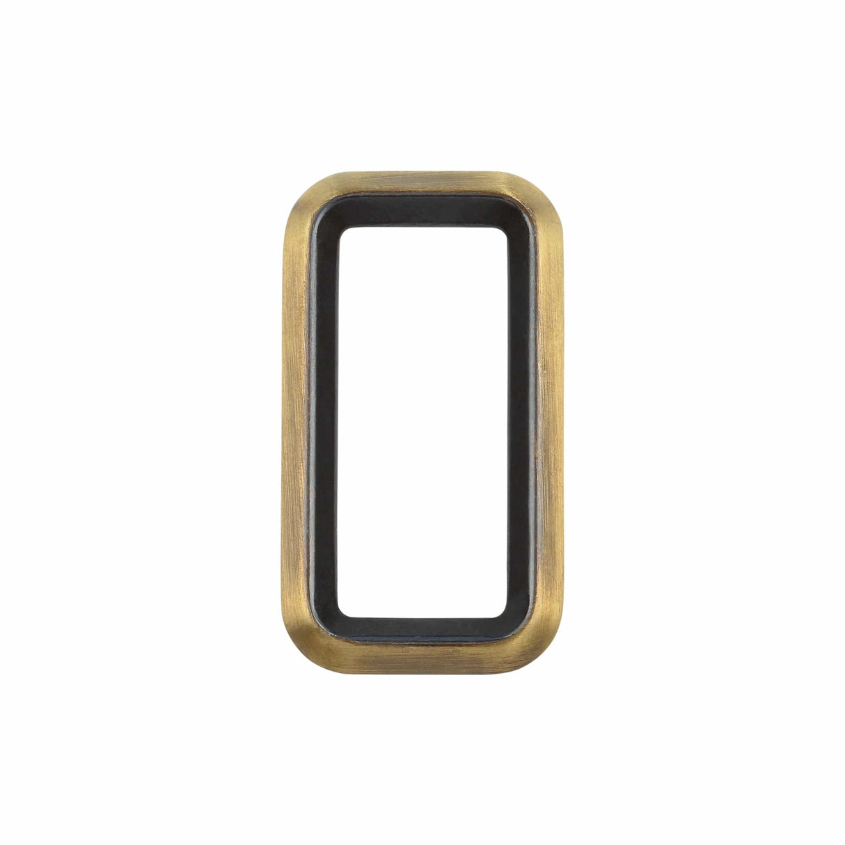 Ohio Travel Bag Rings & Slides 1 1/2" Antique Brass, Cast Beveled Rectangular Ring, Zinc Alloy, #P-2875-ANTB P-2875-ANTB