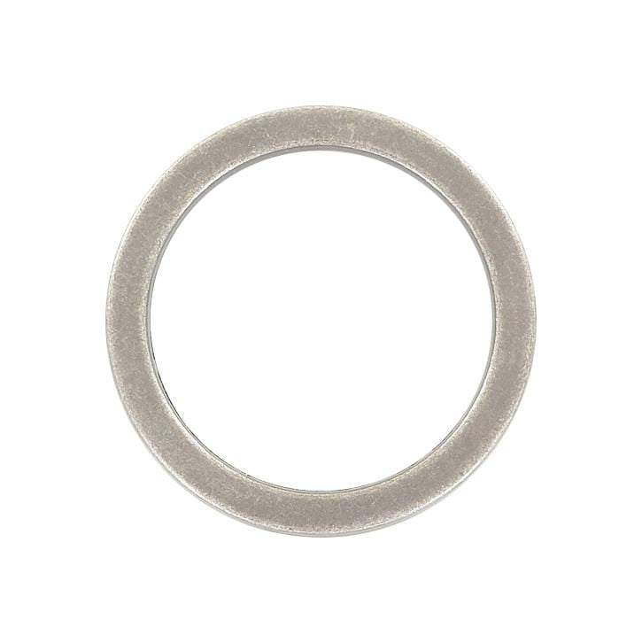 Ohio Travel Bag Rings & Slides 1 1/2" Antique Silver, Flat Round Ring, Zinc Alloy, #P-2551-ANTS P-2551-ANTS