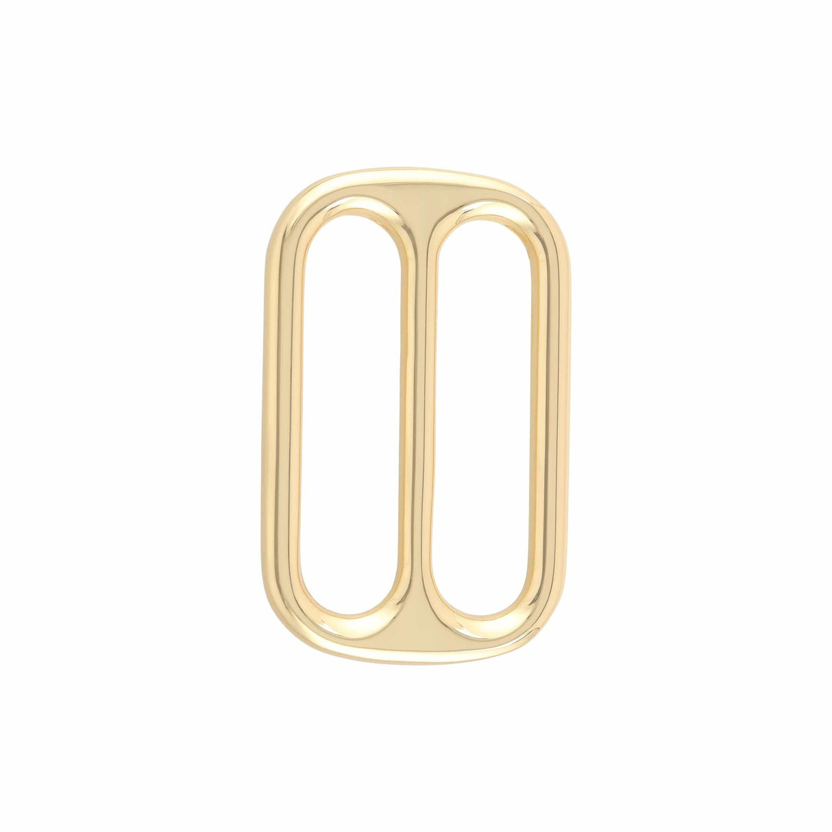 Ohio Travel Bag Rings & Slides 1 1/2" Gold, Double Loop Slide, Zinc Alloy, #P-2810-GOLD P-2810-GOLD