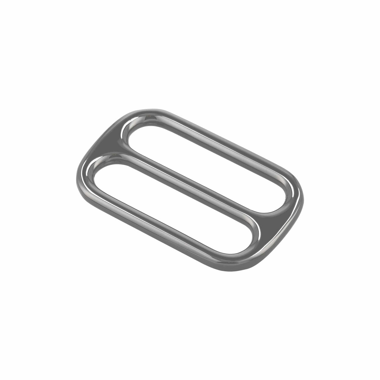 Ohio Travel Bag Rings & Slides 1 1/2" Gunmetal, Double Loop Slide, Zinc Alloy, #P-2810-GUNM P-2810-GUNM