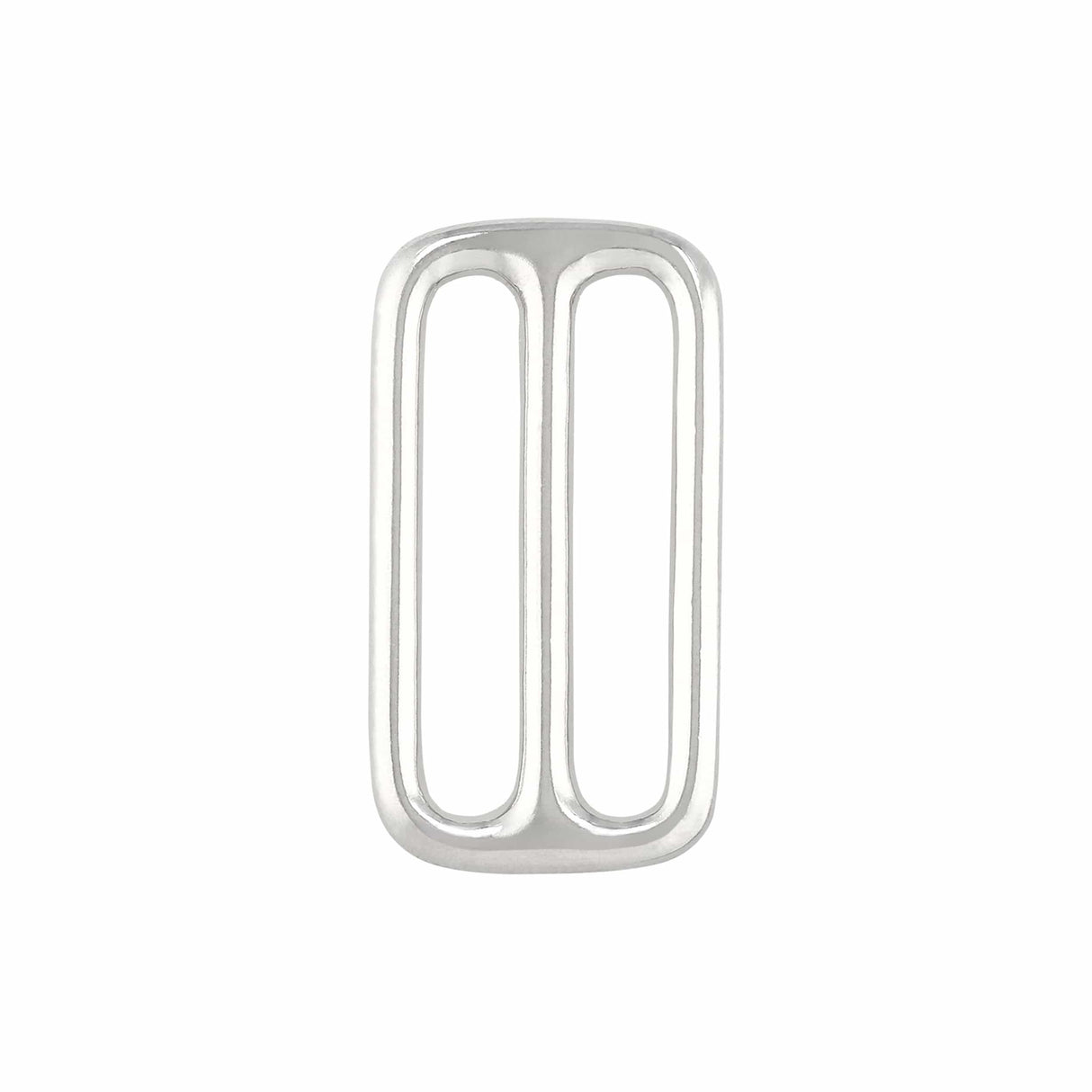 Ohio Travel Bag Rings & Slides 1 1/2" Nickel, Cast Triglide, Solid Brass, #P-2248-SBN P-2248-SBN